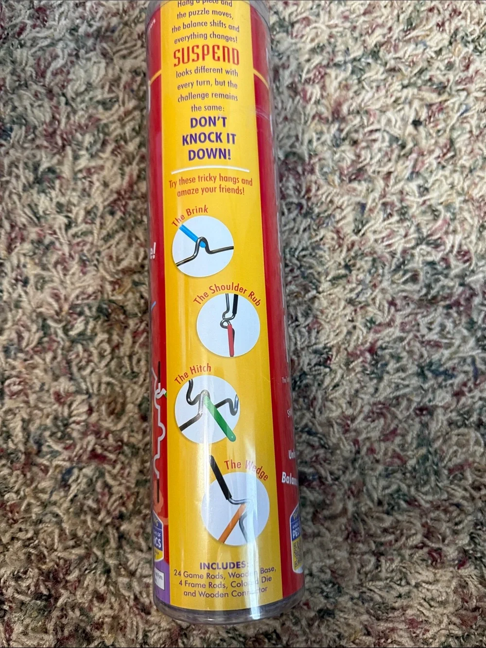 Melissa & Doug Suspend Balance Game - Red with Yellow & Purple Accents